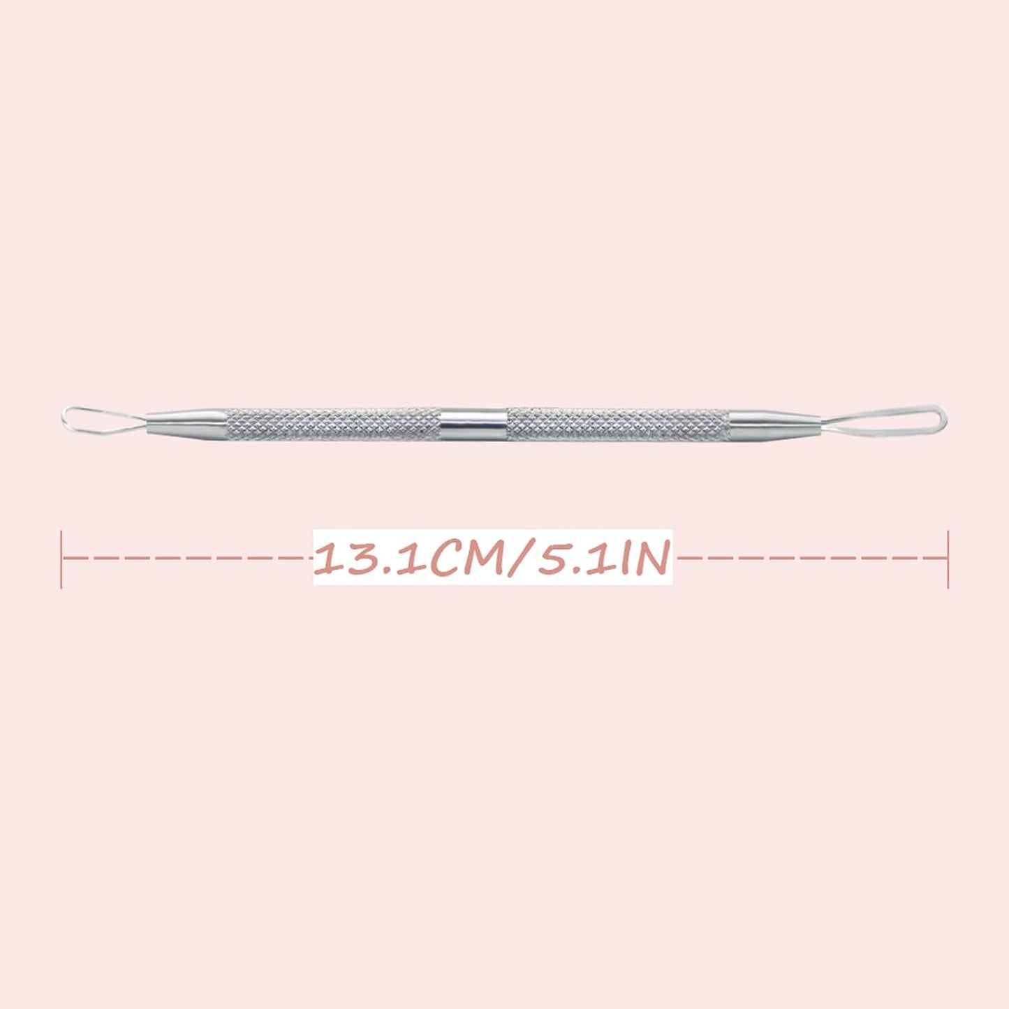 Professional Blackhead Remover Blemish Extractor Tool - Pimple Comedone Removal 2-in-1 Stainless Steel Pimple Popper(2pcs)