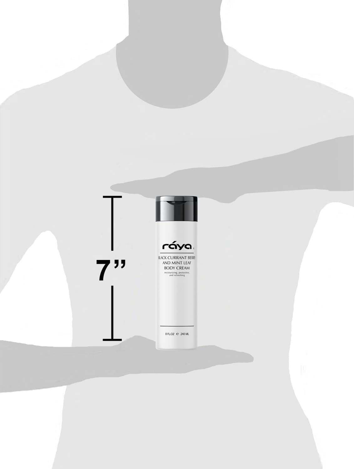 Raya Black Currant Berry and Mint Leaf Body Cream 8 oz (S-522) | Natural & Moisturizing Body Cream | Hydrates, Calms, and Prevents Dehydration and Irritation