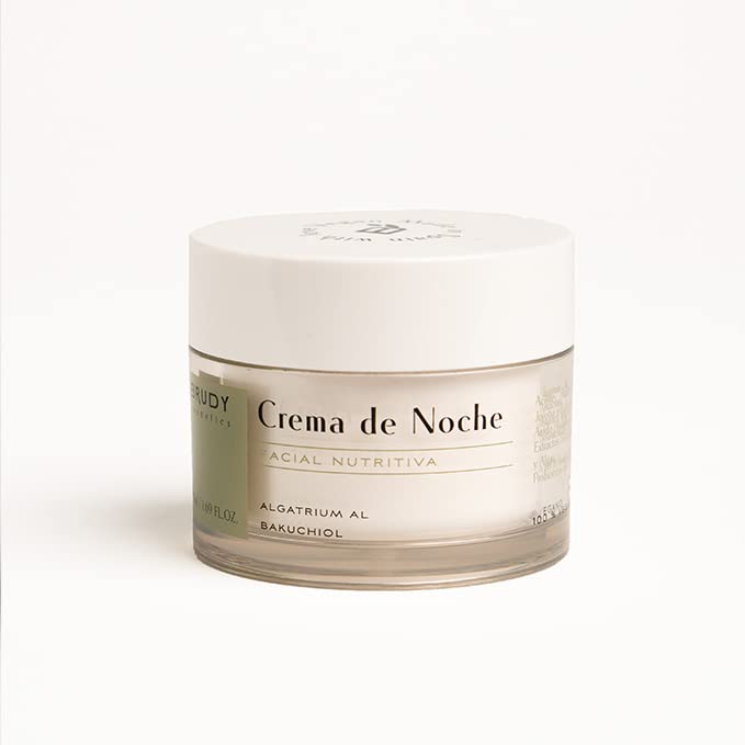 COSMETICS - Night Cream with Hyaluronic Acid, Bakuchiol and DHA. Anti-Wrinkle Cream, Moisturizes and Restores Oily and Combination Skin. Natural, Vegan and Cruelty Free Cosmetics. 50 ml