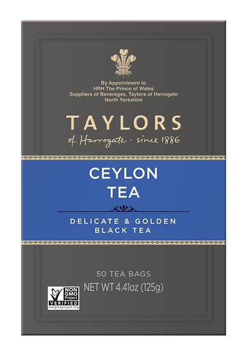 Taylors of Harrogate Pure Ceylon, 50 Teabags (Pack of 6)