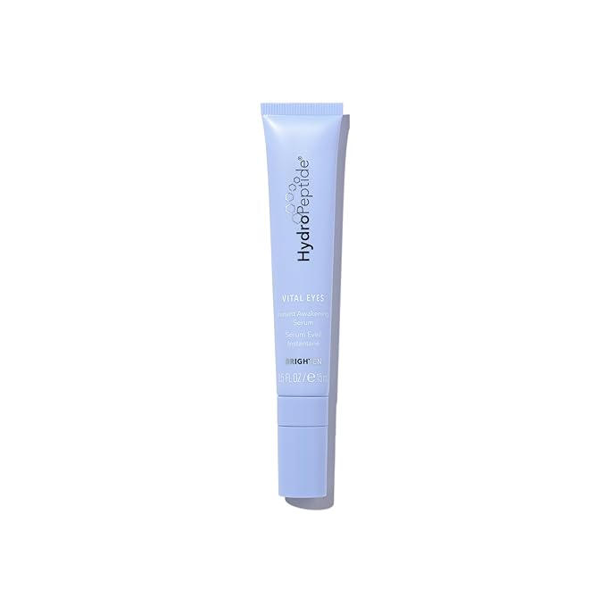 HydroPeptide Vital Eyes, Instant Awakening Serum, Cooling Rollerball Under Eye Moisturizer 0.3 Ounce