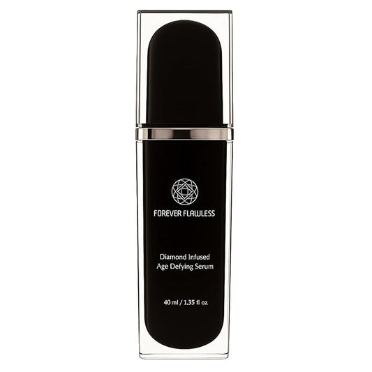 Forever Flawless Diamond Infused Age-Defying Serum - Anti-Aging Serum with Diamond Powder for Smooth, Refreshed Skin- Anti-Wrinkle Serums for Daily Use- Face Glow Serums for Radiant Skin Tone- 1.35 oz