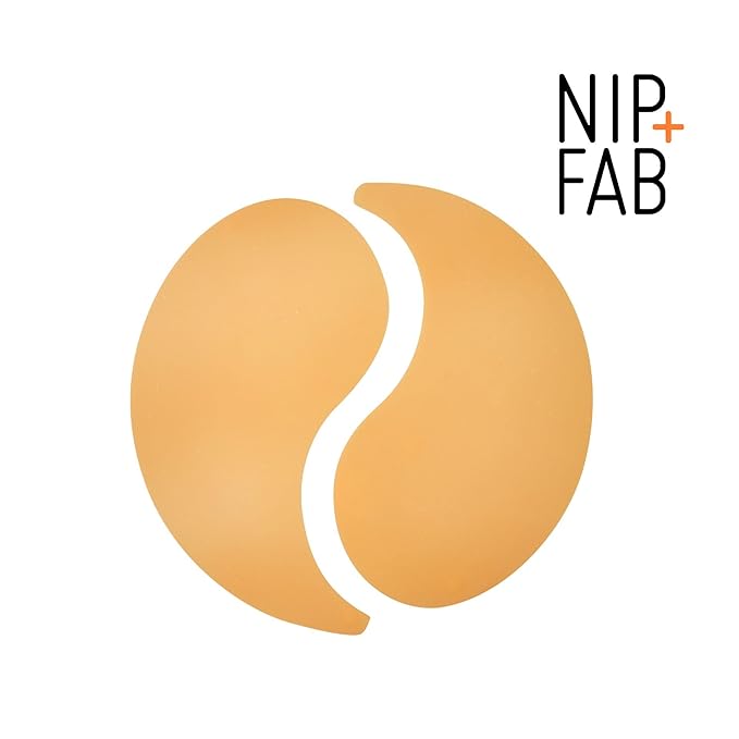Nip+Fab Vitamin C Fix Jelly Eye Patches, 20 Pairs, Brightening Hydro Gel for Under-Eyes with 3 stable forms of Vitamin C