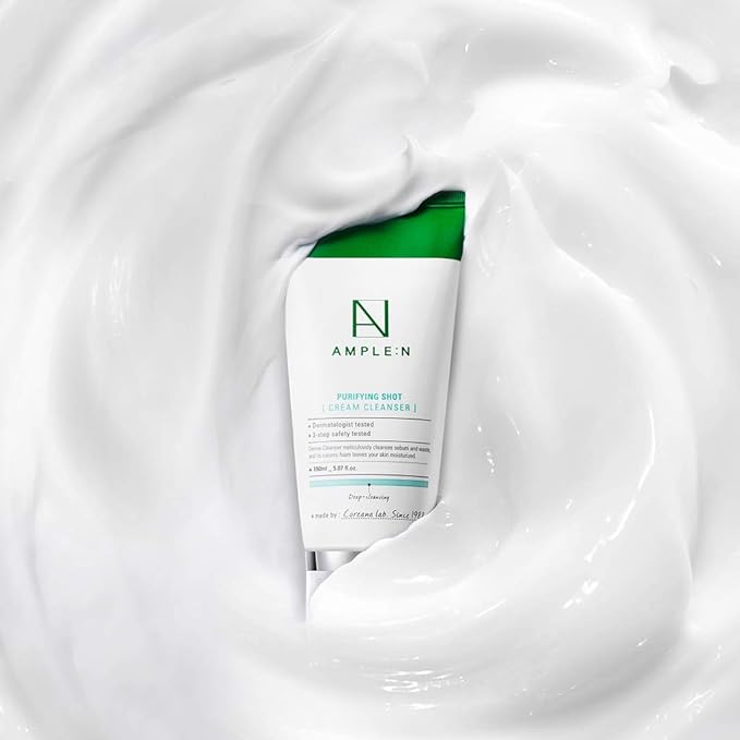 CORÉANA AMPLE:N Peptide Shot Serum, 1.01 fl. Oz + Purifying Shot Cream Cleanser, 5.07 fl.oz. Bundle