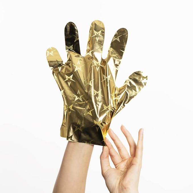 STARSKIN VIP The Gold Mask Giftset - High-end Gift - Complete Collection - Includes Hand, Foot, and Face Masks Headband