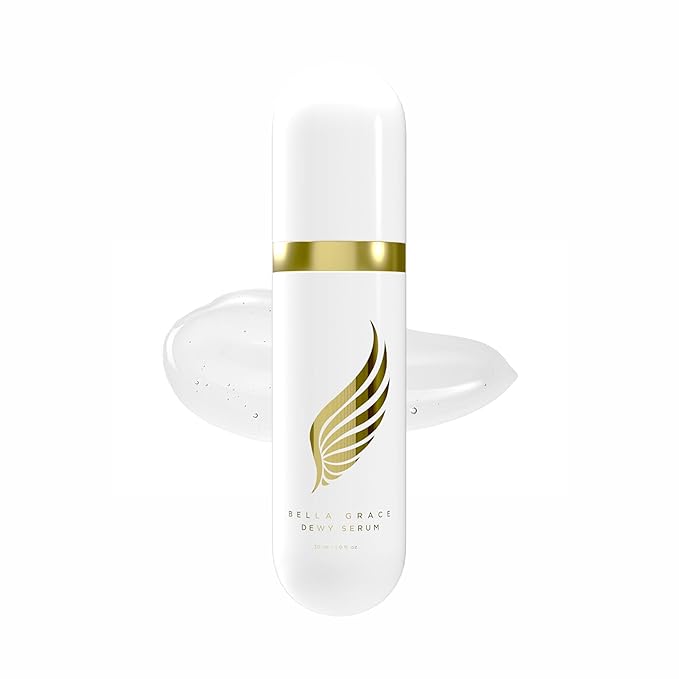 Bella Grace Hydrating Dewy Hyaluronic Acid Serum with Amino Acids, Peptides, MariMoist Complex Face Serum, Supports Anti Aging and Hyperpigmentation, Lightweight Skin Care Facial Serum, 1 fl oz