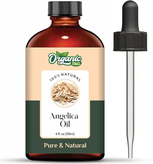 Angelica (Angelica Archangelica) Oil | Pure & Natural Essential Oil for Skincare, Massage, Aroma & Diffusers - 118ml/3.99fl oz