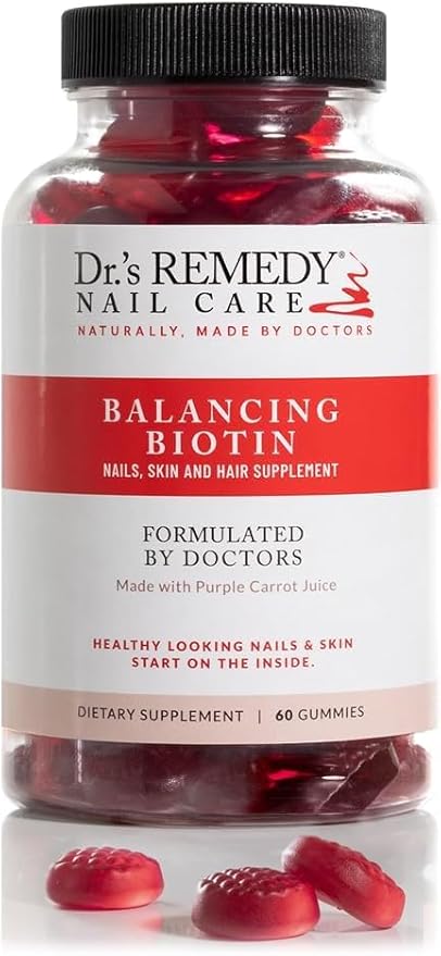 Dr’s Remedy 3 Pack Nail Polish Treatment Kit, HELPFUL Healing Trio, All Natural Enriched Nail Strengthener Non Toxic and Organic - CARESS Cuticle Oil/Hydration Nail Moisture/BALANCING Biotin Supplement