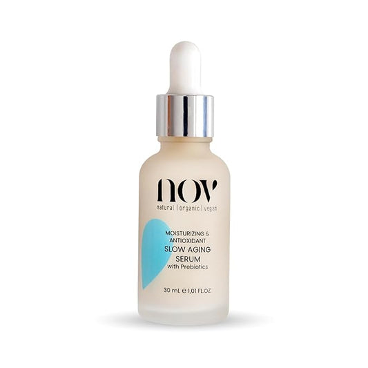 Slow Aging Serum - Anti Aging Face Serum to Combat Dullness, Fine Lines, Wrinkles - Collagen Boosting Face Moisturizer - All Skin Types - 1.01 oz