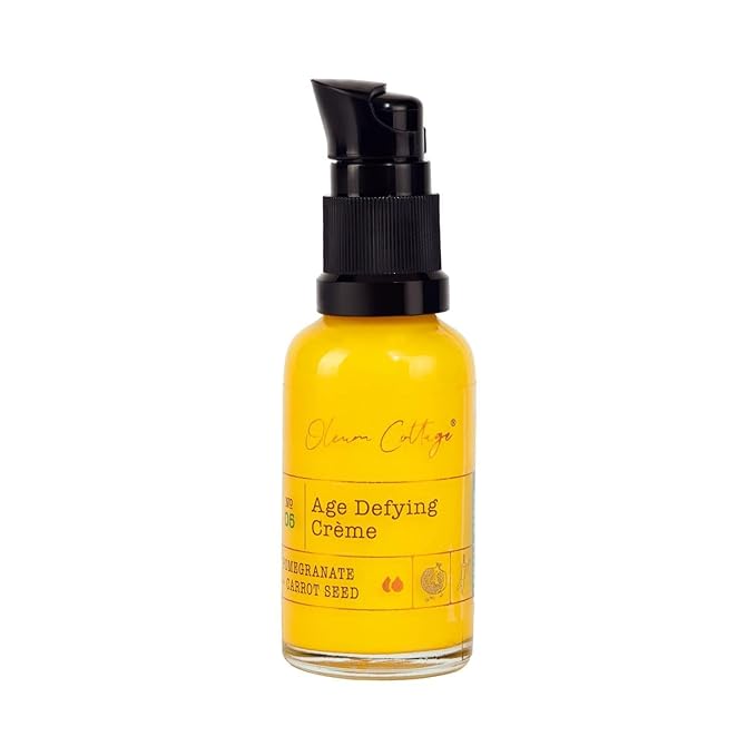 Age-Defying Creme, Made with Cold Pressed Oils, Natural Antioxidants and Pure Essential Oils, Reduces Wrinkles and Pigmentation for Dry Mature Skin In Women, Reverses Sun Damage, 30 ml