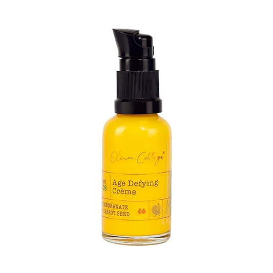 Age-Defying Creme, Made with Cold Pressed Oils, Natural Antioxidants and Pure Essential Oils, Reduces Wrinkles and Pigmentation for Dry Mature Skin In Women, Reverses Sun Damage, 30 ml