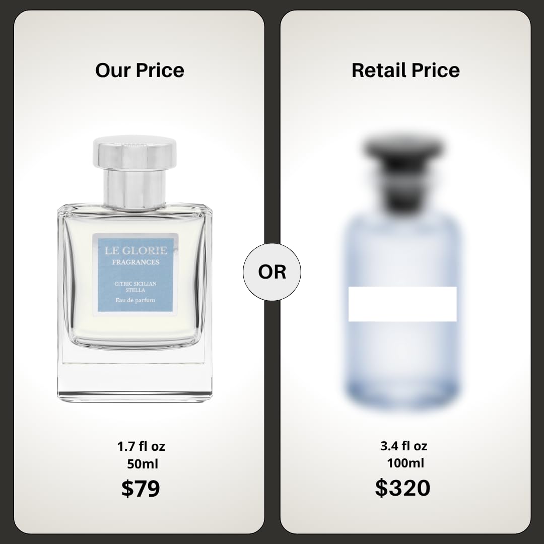 Citric Sicilian Stella inspired by Met.eeore EDP, Long Lasting Luxury Perfume Spray for Men, Cruelty Free - 1.7 fl oz 50ml