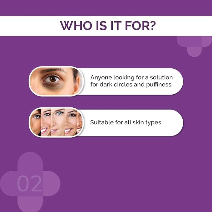 The Derma Co 5% Caffeine Under Eye Serum | Helps Reduce Dark Circles & Puffiness | Gives Long Lasting Hydration | Gentle on Delicate Eye Skin | 0.51 Fl Oz/15ml