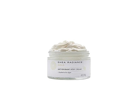 Shea Radiance Classic Scent Baobab - Unrefined Shea Antioxidant Cream & Body Lotion, for All Skin Types - Collagen Boosting Hydration | 6oz
