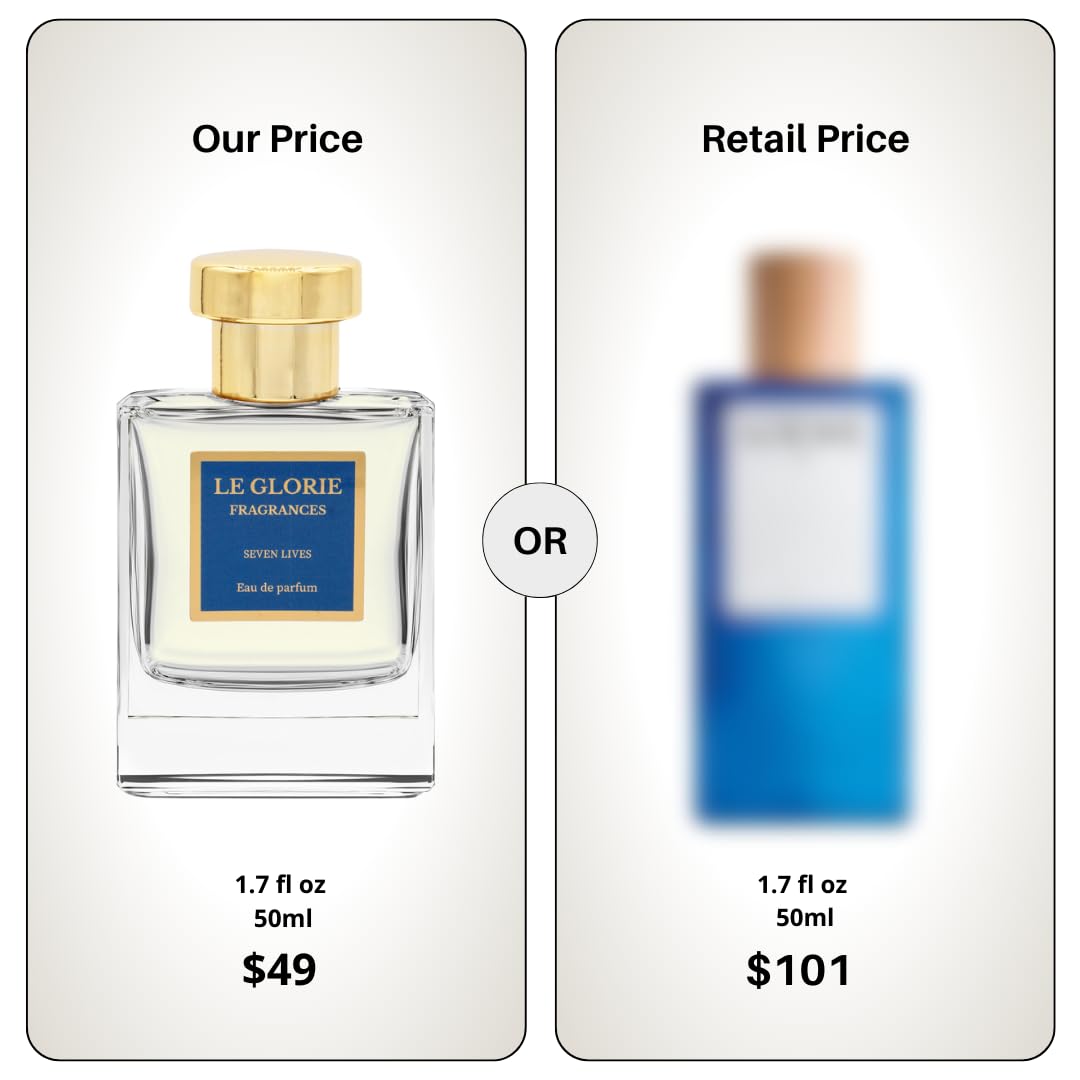 Inspired by Lo.e.we's 7, Seven Lives EDP, Long Lasting 12-14 Hours Perfume Spray for Men, All Skin Types, Cruelty Free - 0.33 oz 10ml