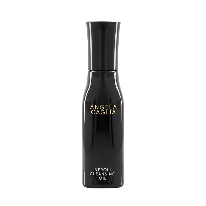 Angela Caglia Neroli Cleansing Oil - Makeup Remover & Face Cleanser with Lipid-Lock Technology - Organic Moringa, Marula, Black Currant & Neroli Oils - Soothing Hydration & Barrier Support