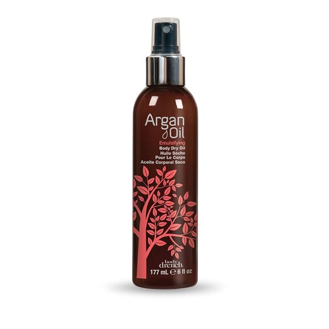 Body Drench Emulsifying Dry Body Oil Mist – Body Oil for Dry Skin & Aging Skin, Restores Moisture & Improves Elasticity, Lightweight Spray Formula, 6 oz