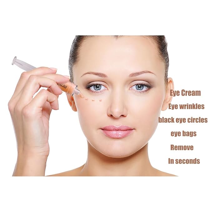 2Pack Instant Temporary Eye Cream Set,Visuasource 1ml Eye Tightening Serum Quickly Firming Reduces Under-eye puffiness,Dark Circles,Under-Eye Bags Instant Firm Eye Tightener Cream For Men Women