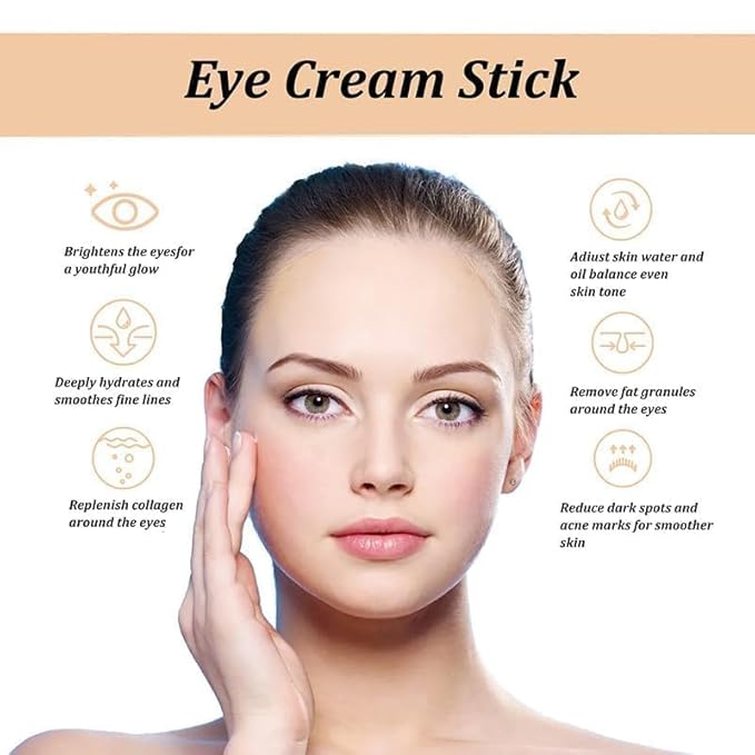 Lumibalm Stick For Under Eye Bags, Lumistick For Eye Bags, Suitable for eliminating puffiness, reducing fine lines, Deeply Moisturizes (2PCS)