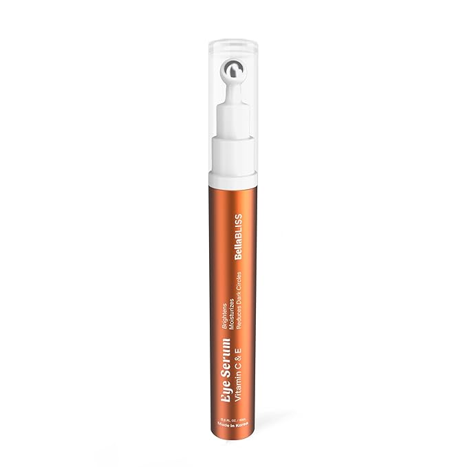 BellaBLISS Vitamin C & Vitamin E Eye Serum – Hydrating Under Eye Roller for Puffiness, Wrinkles & Dark Circles – Lightweight Cooling Formula – 0.5 fl.oz / 15 ml – Pack of 1