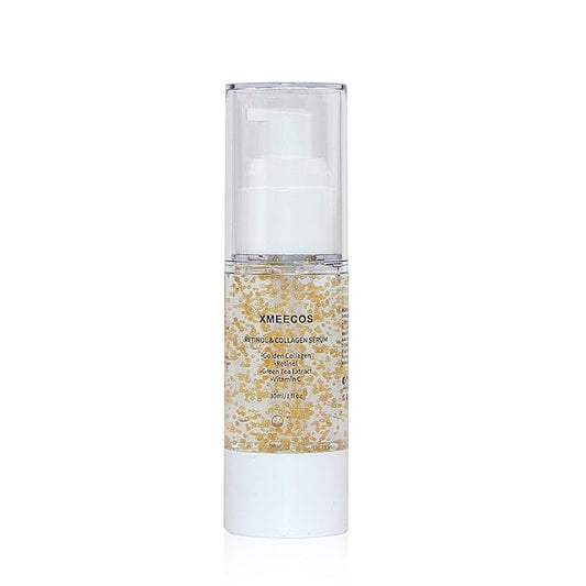 Retinol and Collagen Serum for face with Collagen Balls Niacinamide Green Tea Extract Vitamin C Retinol Natural Anti-aging Moisturizing Vitamin A Soothing and Amino Acid| Giftable|