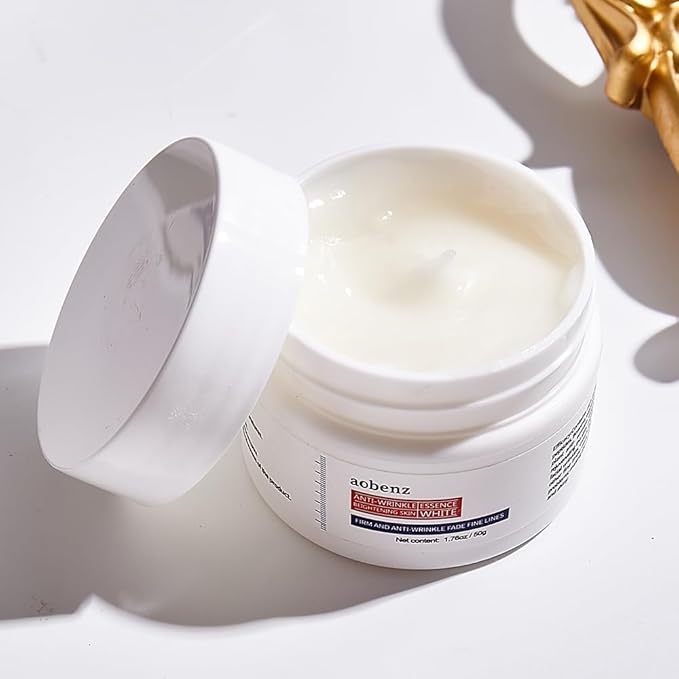 SINPIN aobenz Anti Aging Moisturizer Face Cream for Women & Men - Night Cream for Face & Neck | All Skin Types | Niacinamide + Hyaluronic Acid | Firming, Tightening, Anti Wrinkle, 1.76FL (1PCS)
