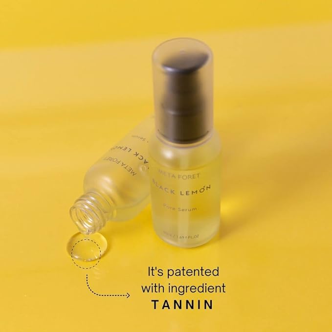 METAFORET Black Lemon Pore Serum 50ml / 1.69fl.oz Niacinamide, Pore Tightening Reducer, Tone-up for Dark Spots, Diminishes Acne Prone, Antiwrinkle