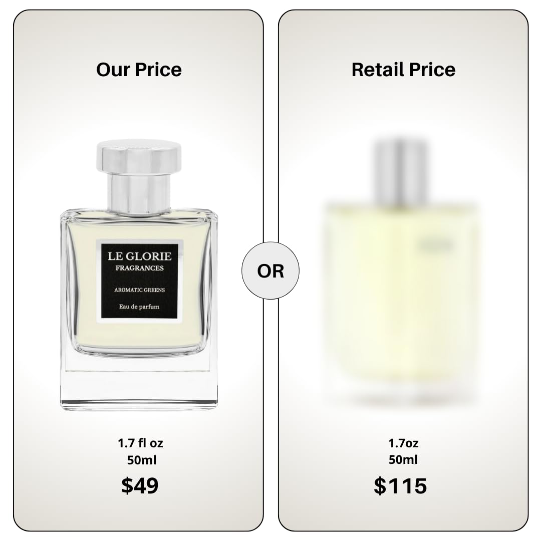 Inspired by He.rmes H24 EDP, Aromatic Greens Eau de Parfum, Long Lasting 12-14 Hours Perfume Spray for Men, Unisex, All Skin Types, Cruelty Free - 1.7 oz 50ml