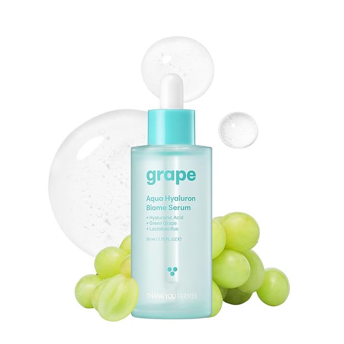 THANKYOU FARMER Grape Aqua Hyaluron Biome [Serum & Cream] Set