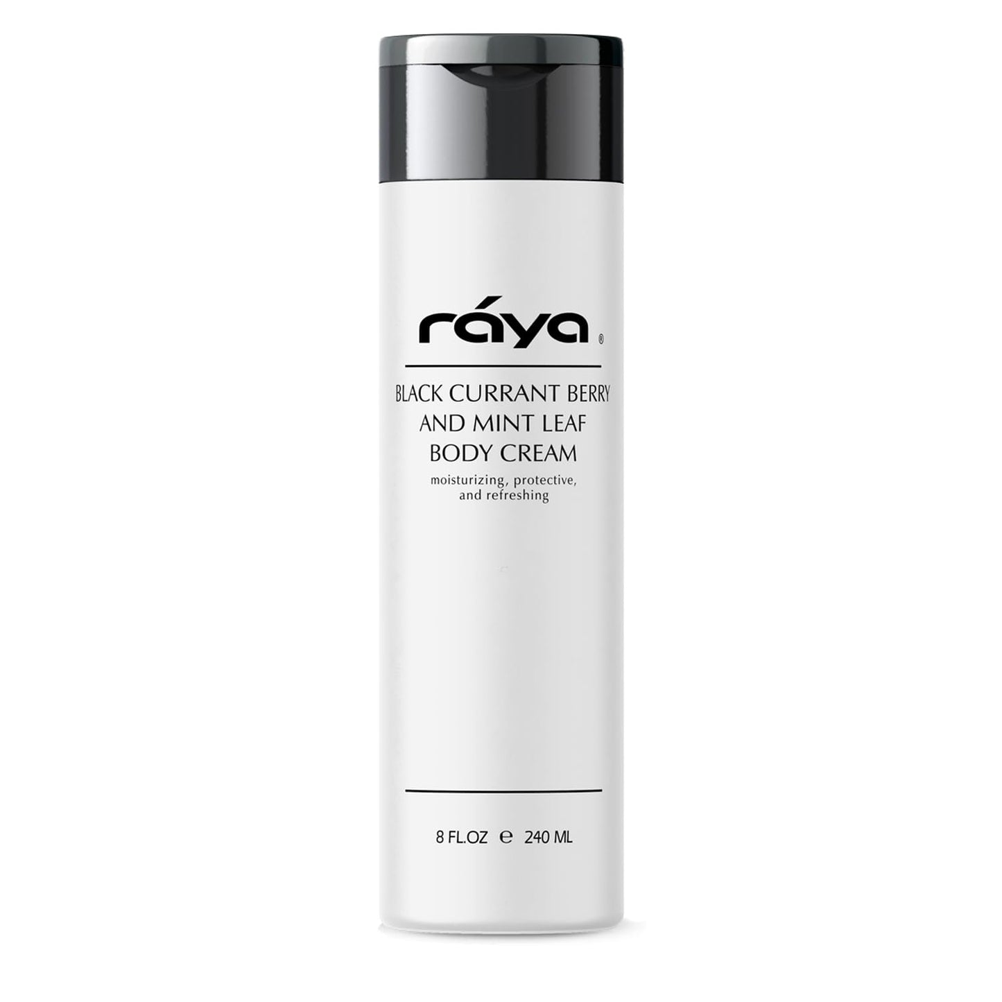 Raya Black Currant Berry and Mint Leaf Body Cream 8 oz (S-522) | Natural & Moisturizing Body Cream | Hydrates, Calms, and Prevents Dehydration and Irritation