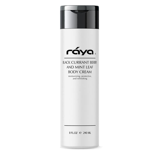 Raya Black Currant Berry and Mint Leaf Body Cream 8 oz (S-522) | Natural & Moisturizing Body Cream | Hydrates, Calms, and Prevents Dehydration and Irritation