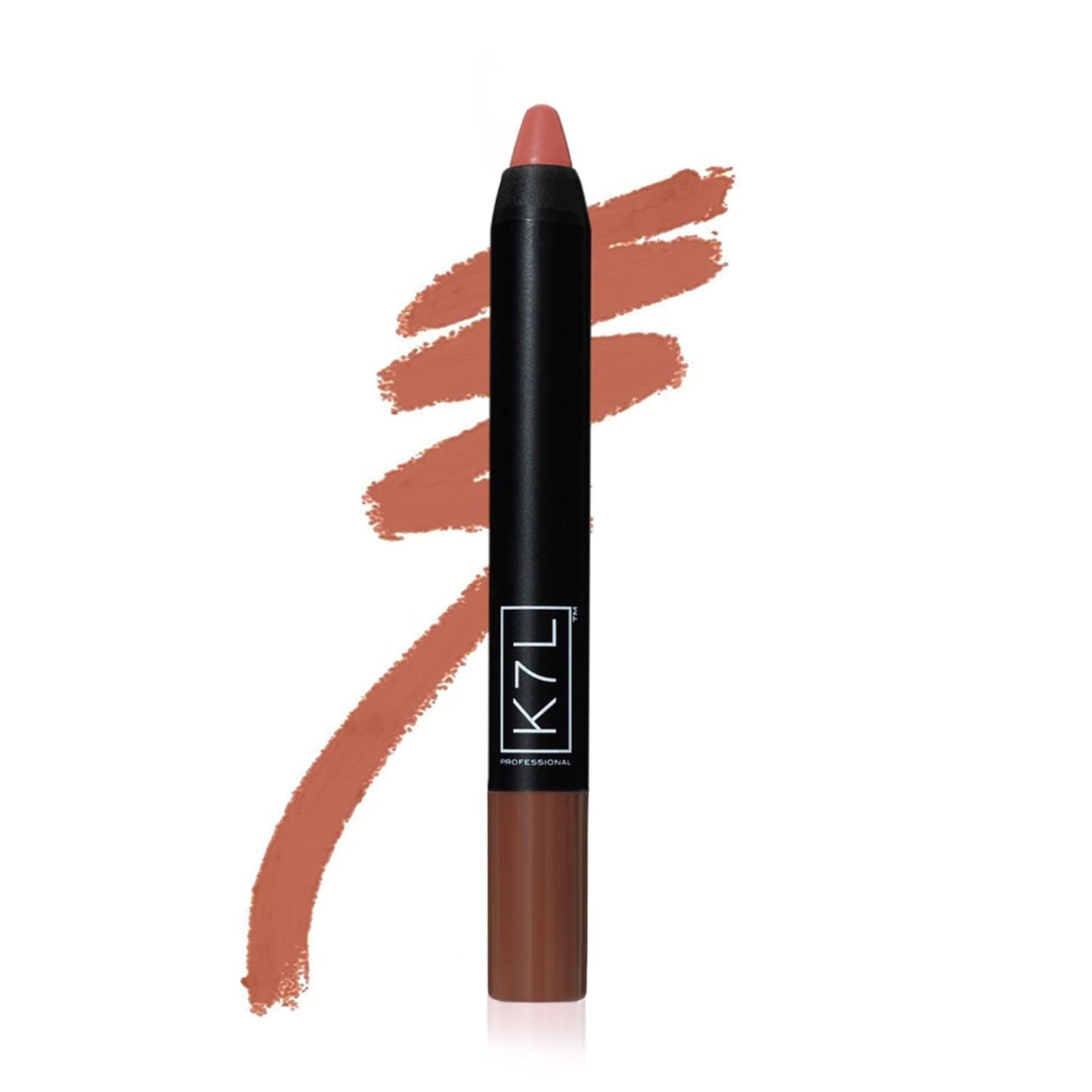 K7L Matte Orange Brown Lipstick Crayon - Long-lasting and Ultra-pigmented