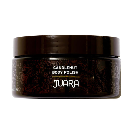 JUARA - Candlenut Body Polish | Invigorating Scrub | Deep Exfoliation | Smooth Rough Skin | Healing Hydration | Cruelty Free, Paraben, Sulfate Free, Vegetarian | 7.5 oz