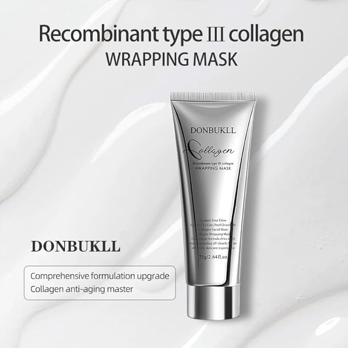 Hydrolyzed Collagen Night Wrapping Mask - 2.64 fl.oz | Overnight Peel Off for Elasticity, Hydration & Tight Skin | Reduce Sagging & Dullness