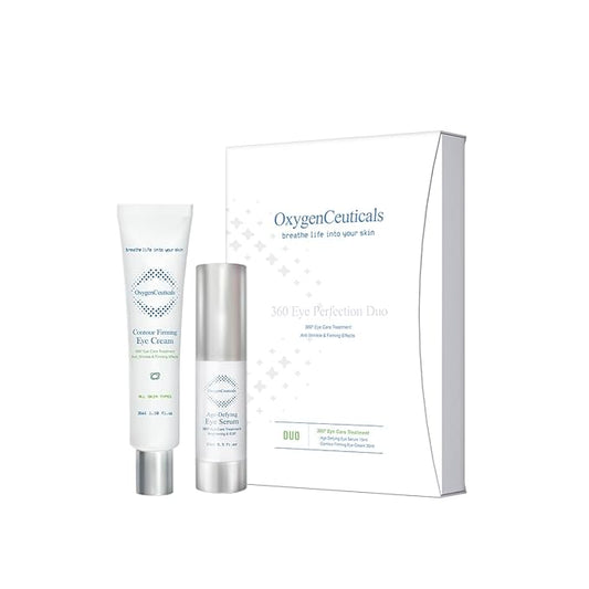 360 Eye Perfection Duo – Advanced Anti-Aging Eye Treatment Set, Visibly Reduce Under-Eye Bags, Puffiness, Wrinkles, Dark Circles, Fine Lines & Crow's Feet, for Women & Men