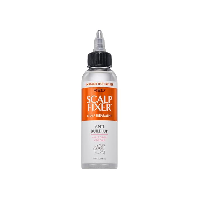 Red by Kiss Scalp Fixer Dry & Itchy Scalp Treatment Instant Cooling Sooth, Hydration & Buildup Control, Detoxify & Balance Healthy Hair (4 fl.oz, Apple Cider Vinegar(Anti Build-Up))