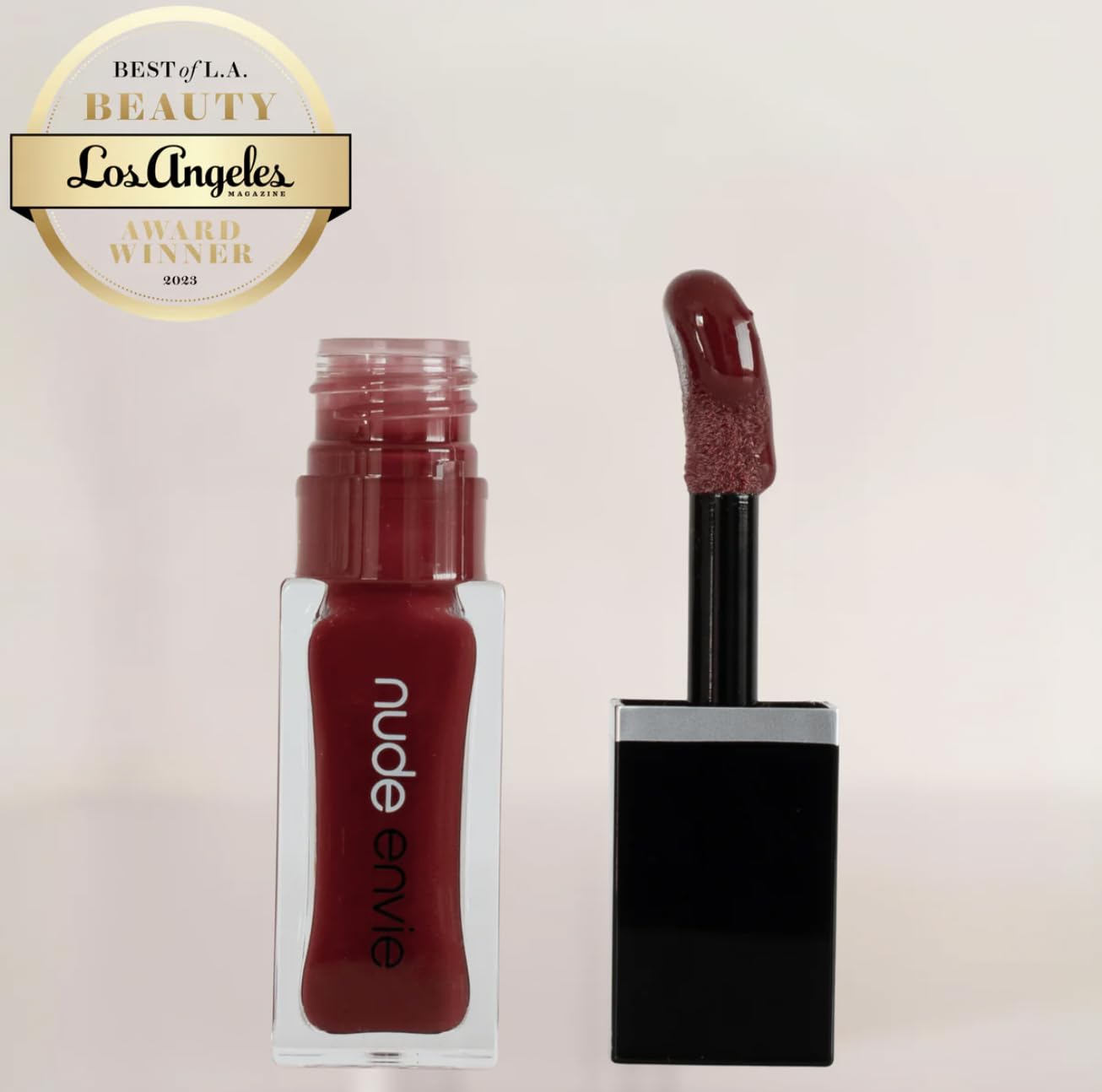 nude envie - Lip Gloss - High-Shine Finish - Moisturizing & Easy Application - Luxury Hydration - Non-Sticky Formula - With Vitamin E & Glycine Soja Oil - Vegan, Paraben-Free & Cruelty-Free - Sultry