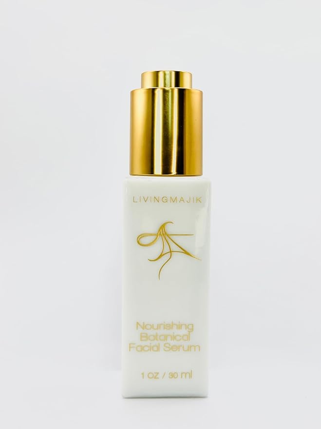 Nourishing Botanical Facial Serum | 1 oz | Anti-Aging Formula for Glowing Skin with Natural Ingredients, Antioxidants & Essential Nutrients | Vegan & Cruelty-Free