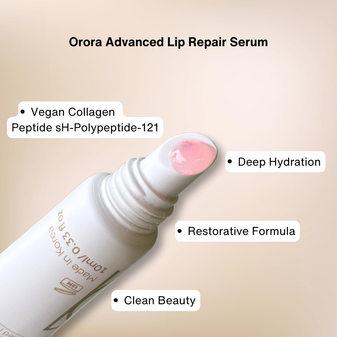 Advanced Lip Repair Serum – Vegan Collagen Peptide & Hydration – Smooths, Softens & Enhances Lip Texture – 0.5 fl oz by Saranghae
