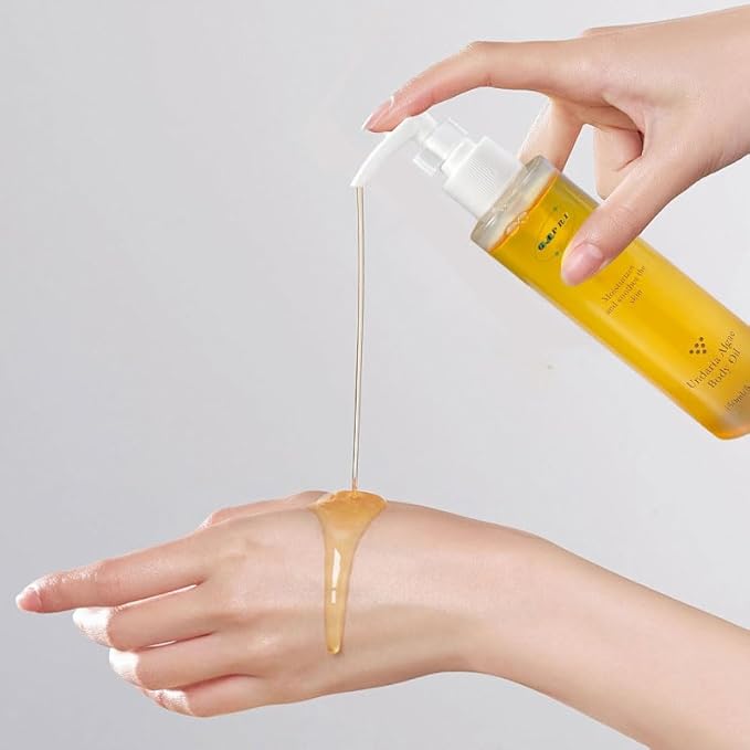 Firming Body Oil Undaria Algae After Shower Helps W/Stretch Marks/Aging/Wrinkle/Skin Elasticity/Toning Deep Hydration Moisturizer Vegan Non-Greasy Nourishing Massage Oil 5 Oz 150 ml