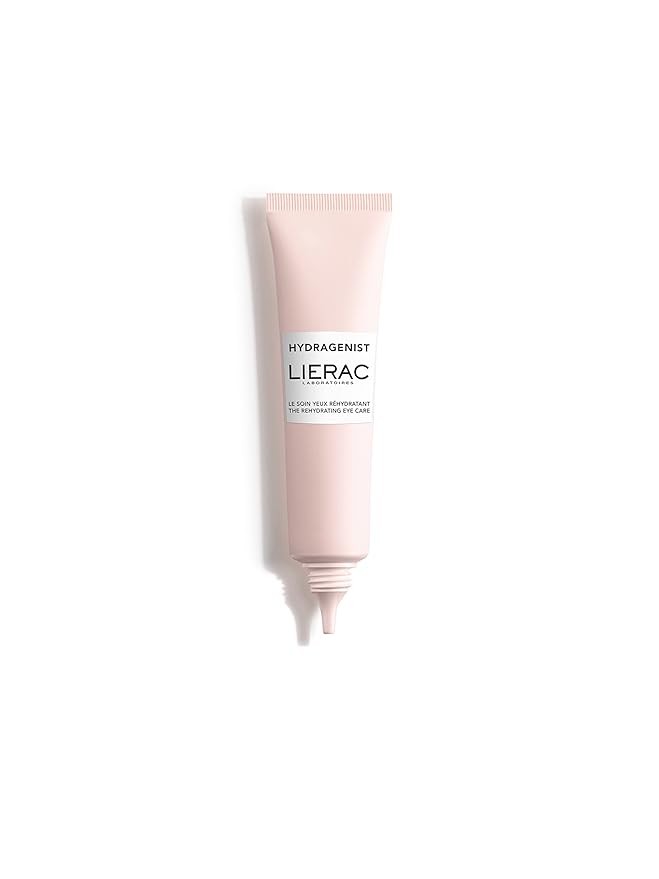 Lierac Hydragenist Rehydrating Eye Care - Vegan Under Eye Cream for Dark Circles, Puffiness & Fine Lines, Hyaluronic Acid for Intense Hydration, Eye Moisturizer that completes your Skin Care -15ml