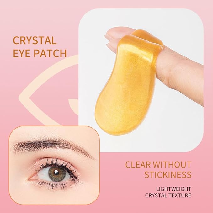 15 Pairs Eye Mask and 15 Pcs Lip Mask, Under Eye Patches and Lip Pads, Anti Aging Eye and Lip Mask, Collagen Crystal Mask Set.