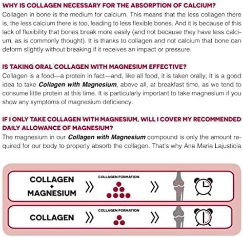 2 Pack - Ana Maria Lajusticia | Hydrolisate Collagen Powder with Magnesium and Vitamin C |for Healthy Skin, Nails, Hair and Ligaments | Natural Energy, Strawberry Flavour 350g