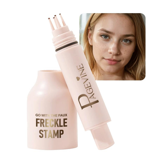 Upgrade Faux Freckle Stamp Pen – Waterproof Fake Freckles Makeup Tool, Natural-Looking Freckle Maker & Spray with Multi-Prong Precision Stamp Head, Long-Lasting Sunkissed Makeup (1# LIGHT)