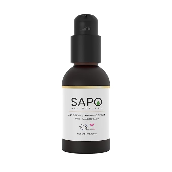 5% Vitamin C Serum for Face with Hyaluronic Acid - Anti-Aging & Skin Brightening - Even Skin Tone, Reduce Dark Spots & Acne, 1 Fl Oz