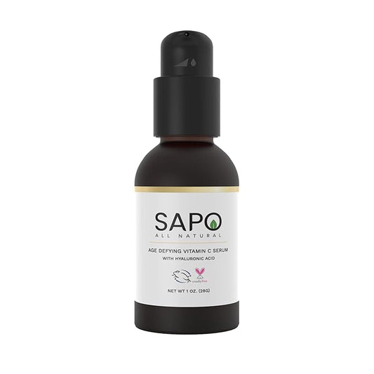 5% Vitamin C Serum for Face with Hyaluronic Acid - Anti-Aging & Skin Brightening - Even Skin Tone, Reduce Dark Spots & Acne, 1 Fl Oz