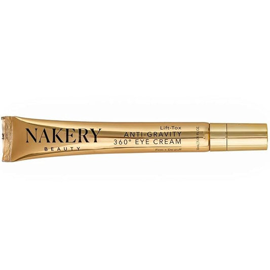 Nakery Lift-Tox Eye Cream for Puffiness and Bags Under Eyes - Anti Aging Eye Cream for Women - Lifting & Depuffing Eye Cream with Hyaluronic Acid - Nourishing Eye Cream for Wrinkles & Dark Circles