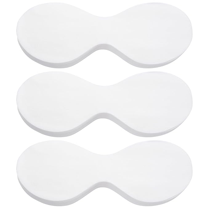 Joez Wonderful 300 Sheets Disposable Eye Mask Paper, Non Woven Eye Care Patches Paper Eye Covers, Cotton Spa Eye Pads for Facials, DIY Clear Eye Mask Paper Beauty Sheets for Makeup…