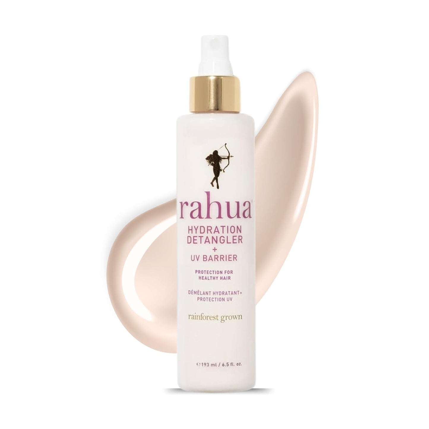 Rahua Hydration Detangler Spray + UV Barrier, Vegan Leave In Hair Spray, Conditioner for Added Shine, Damage Protection, Humidity & Frizz Control, Oil, Morete & Mango, All Hair Types, 6.5 Fl Oz