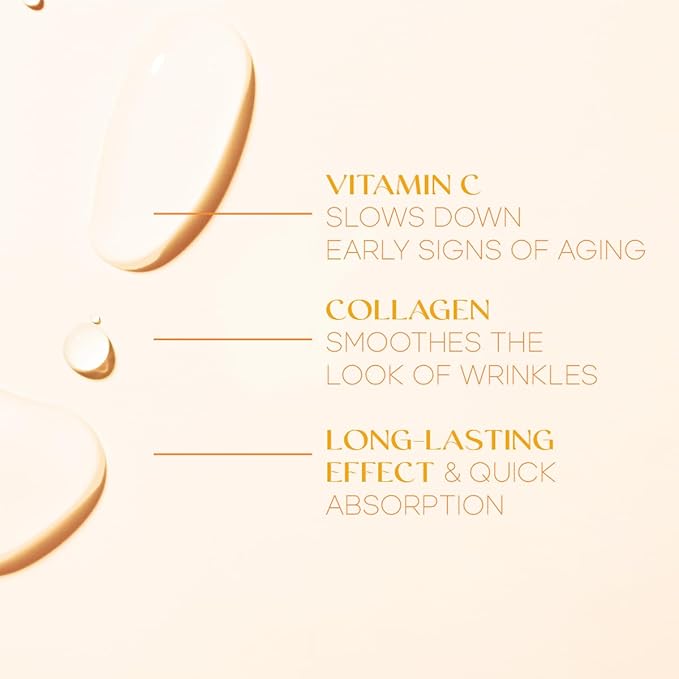 Vitamin C & Collagen Sheet Mask - Anti-Aging, Wrinkle & Age Spot Reducer, Hydrating & Moisturizing - Dermatologist Tested Korean Skincare, Clean Beauty, Cruelty-Free, All Skin Types - 5 Masks